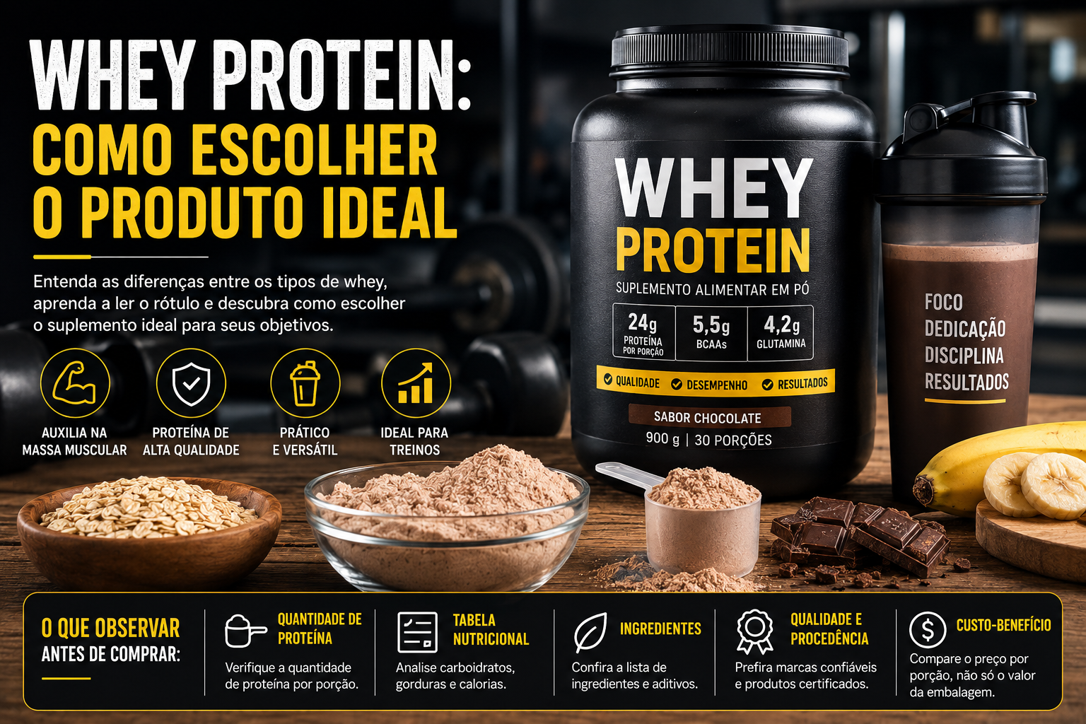 Whey Protein: como escolher o produto ideal