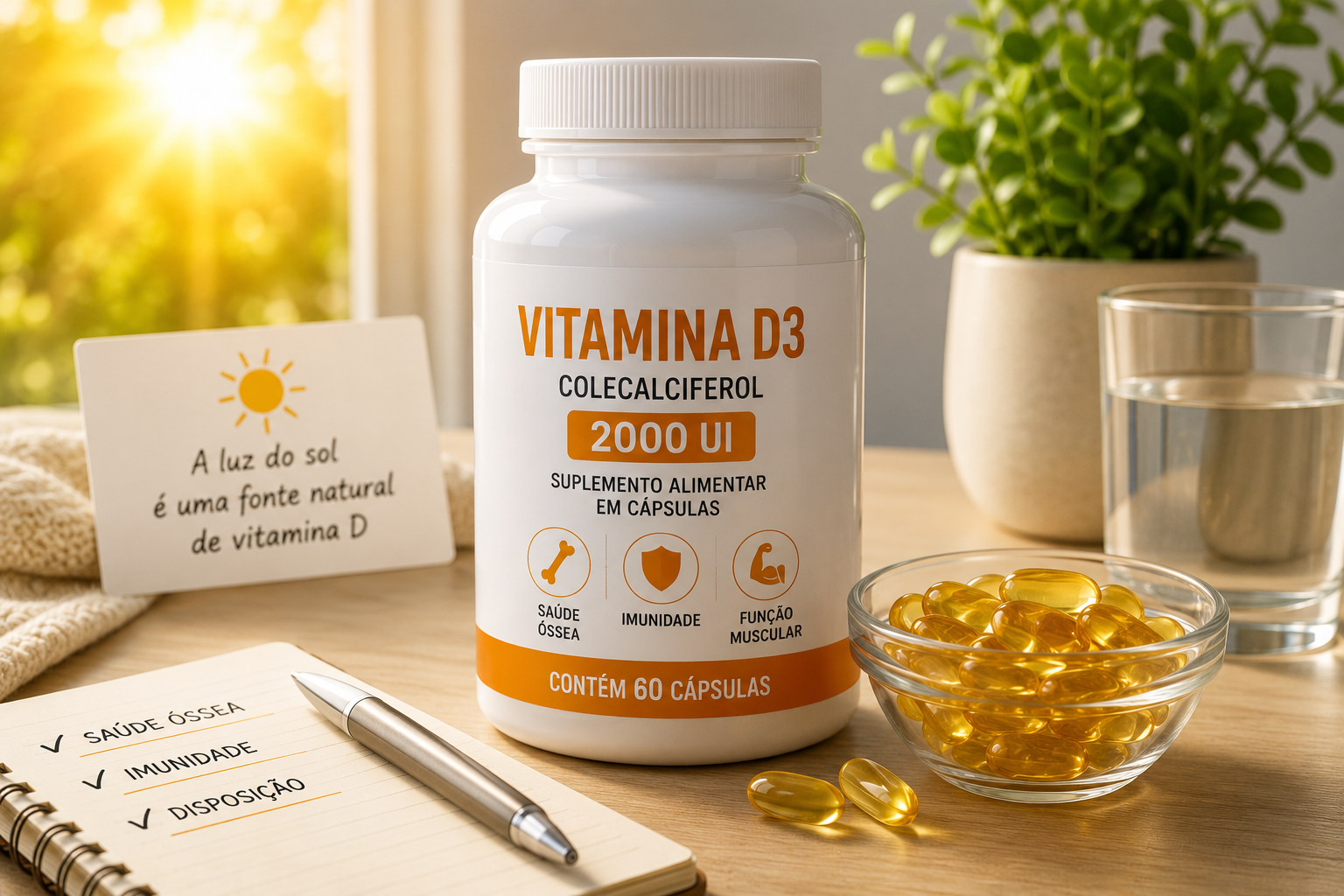 Vitamina D3: suplemento alimentar e seus principais benefícios